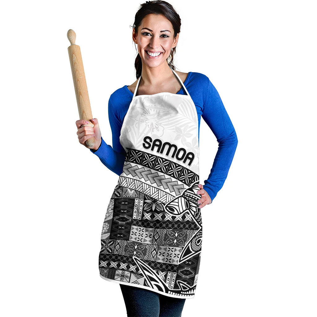 Samoa Mamanu Siapo Classic Black Apron Tatau Malie