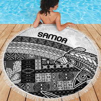 Samoa Mamanu Siapo Classic Black Beach Blanket Tatau Malie