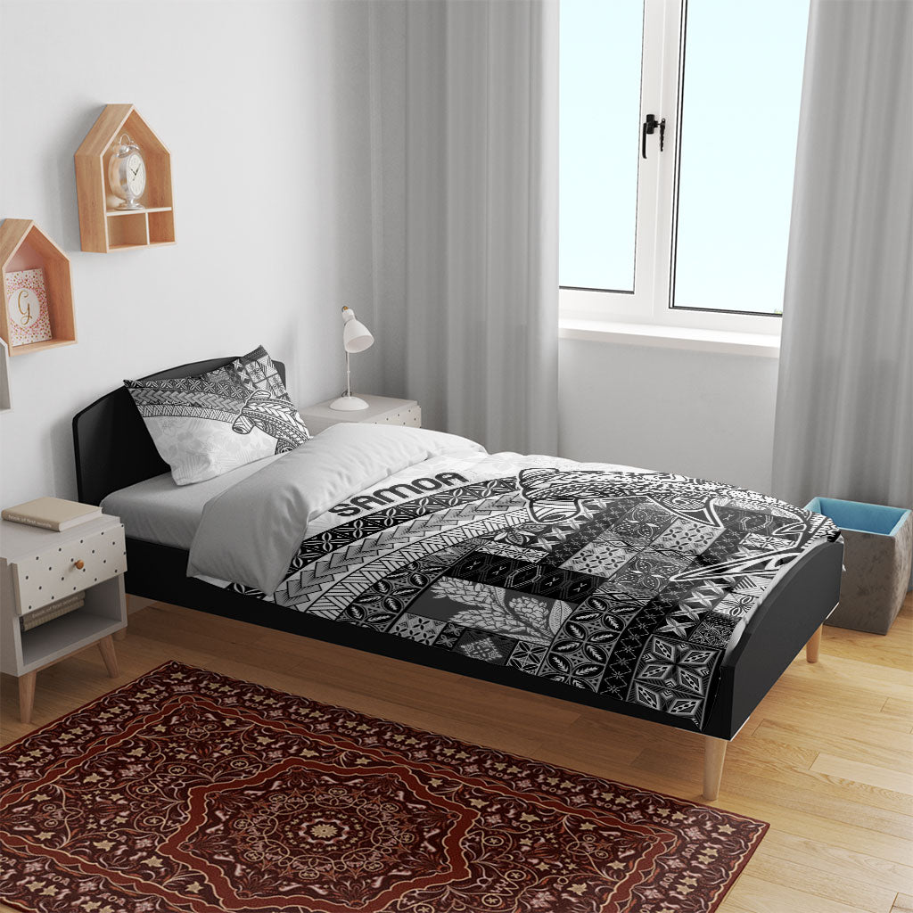 Samoa Mamanu Siapo Classic Black Bedding Set Tatau Malie