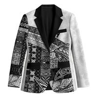Samoa Mamanu Siapo Classic Black Blazer Tatau Malie
