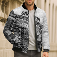 Samoa Mamanu Siapo Classic Black Bomber Puffer Jacket Tatau Malie