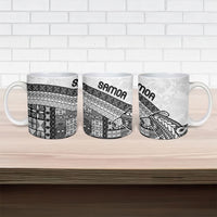 Samoa Mamanu Siapo Classic Black Ceramic Mug Tatau Malie
