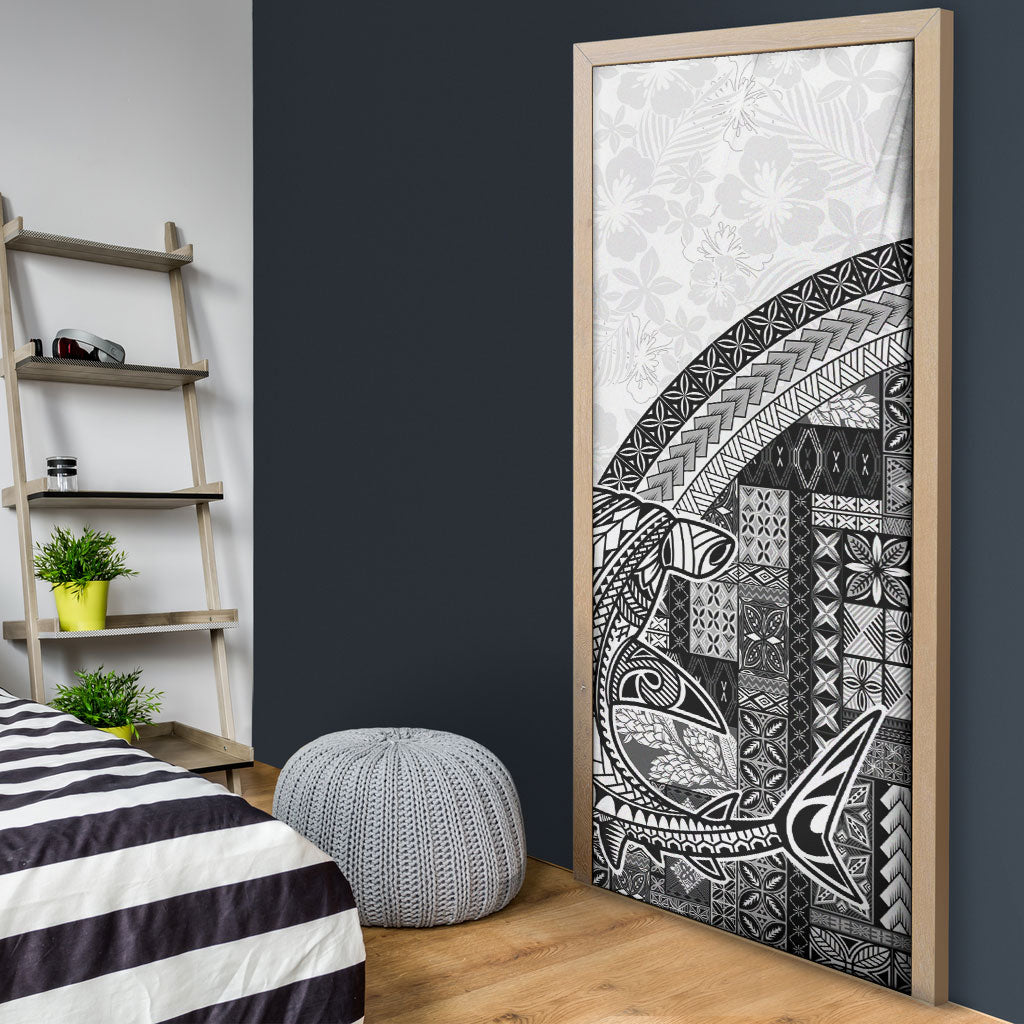 Samoa Mamanu Siapo Classic Black Door Cover Tatau Malie