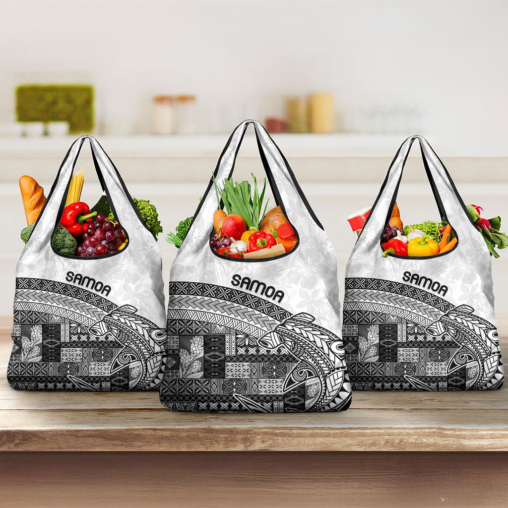 Samoa Mamanu Siapo Classic Black Grocery Bag Tatau Malie