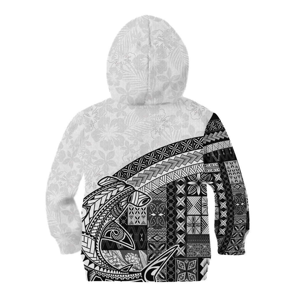 Samoa Mamanu Siapo Classic Black Kid Hoodie Tatau Malie