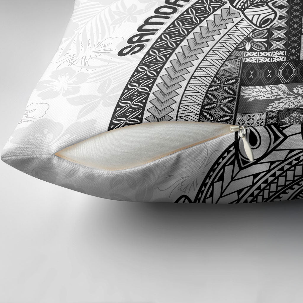Samoa Mamanu Siapo Classic Black Pillow Cover Tatau Malie