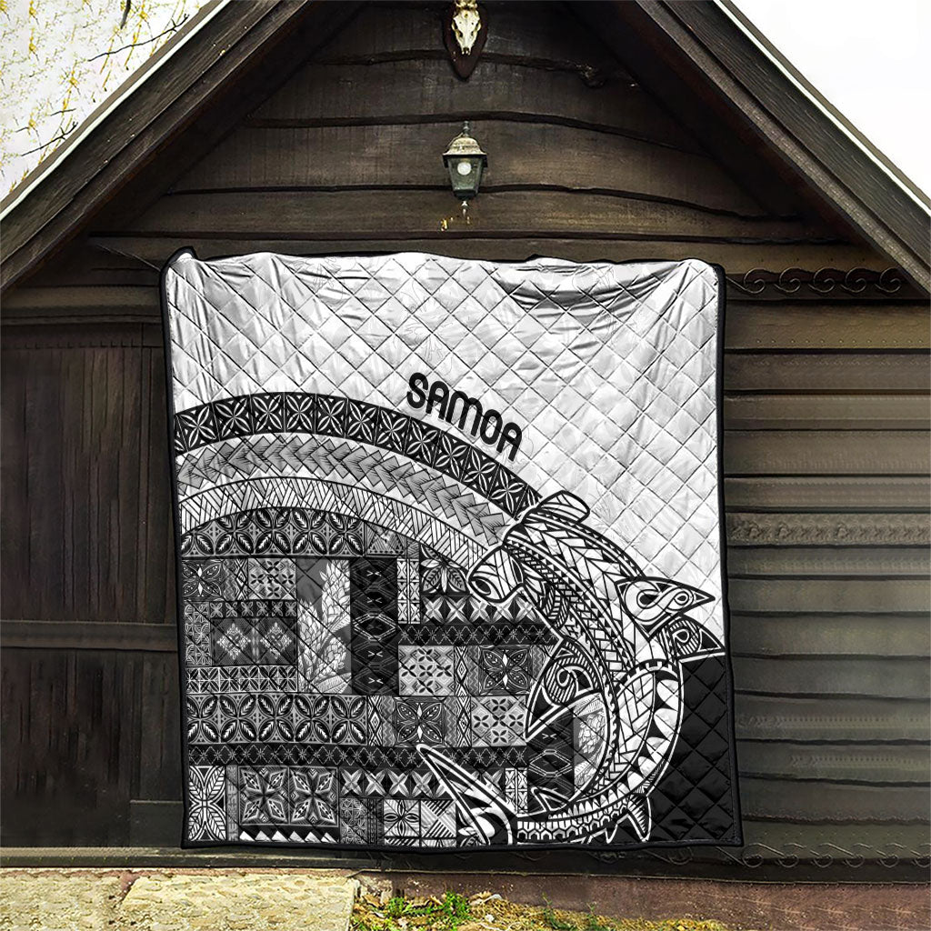 Samoa Mamanu Siapo Classic Black Quilt Tatau Malie
