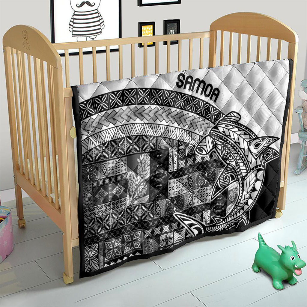 Samoa Mamanu Siapo Classic Black Quilt Tatau Malie