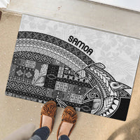 Samoa Mamanu Siapo Classic Black Rubber Doormat Tatau Malie