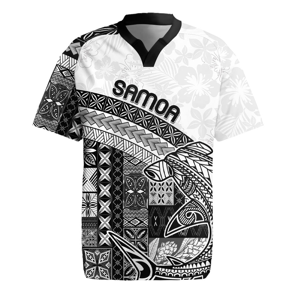 Samoa Mamanu Siapo Classic Black Rugby Jersey Tatau Malie