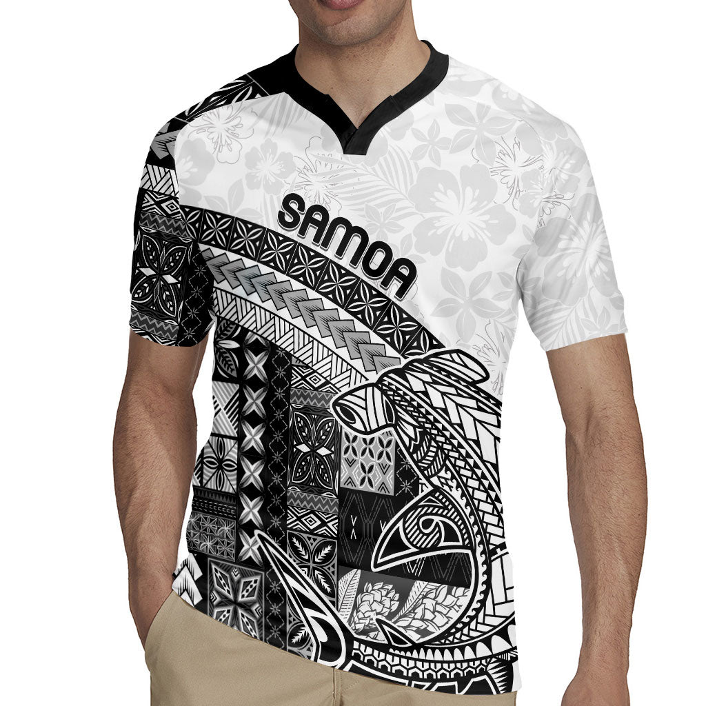 Samoa Mamanu Siapo Classic Black Rugby Jersey Tatau Malie