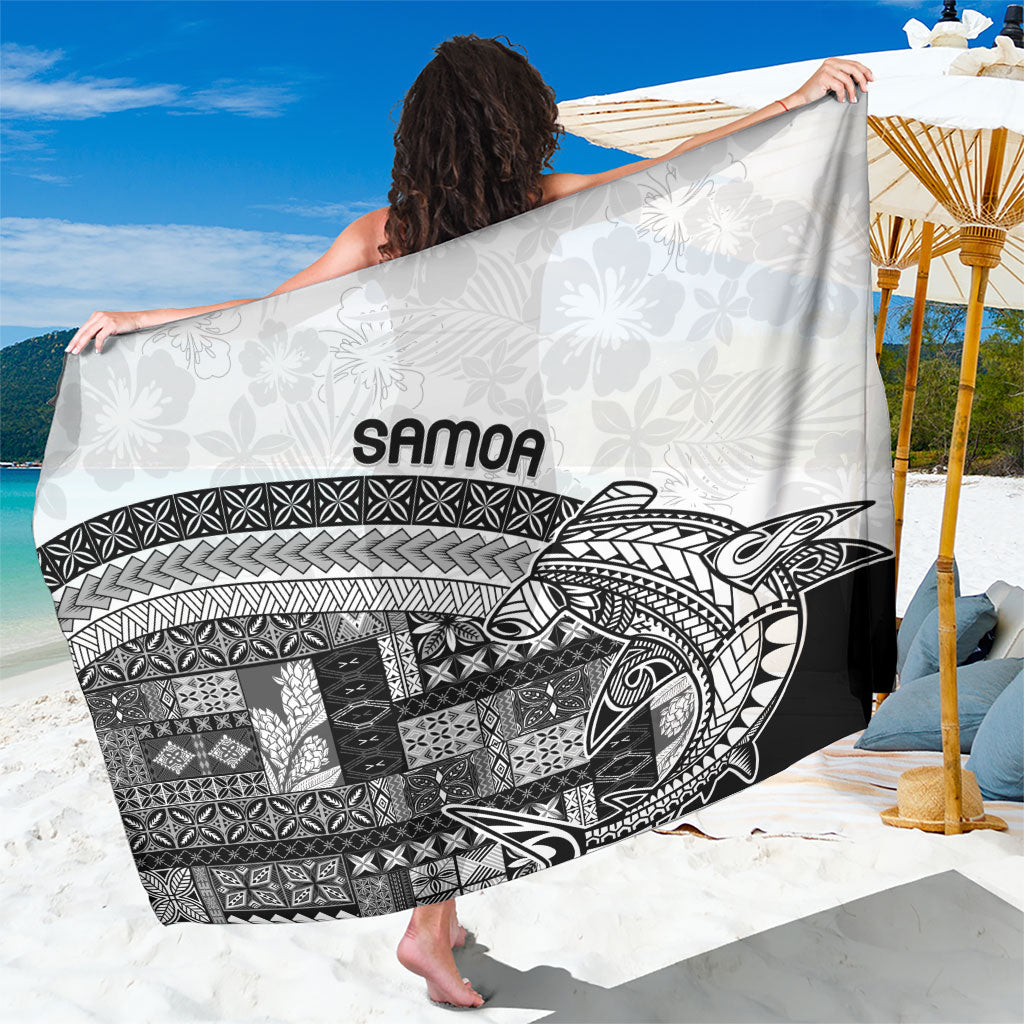Samoa Mamanu Siapo Classic Black Sarong Tatau Malie LT7 One Size 44 x 66 inches Black - Polynesian Pride