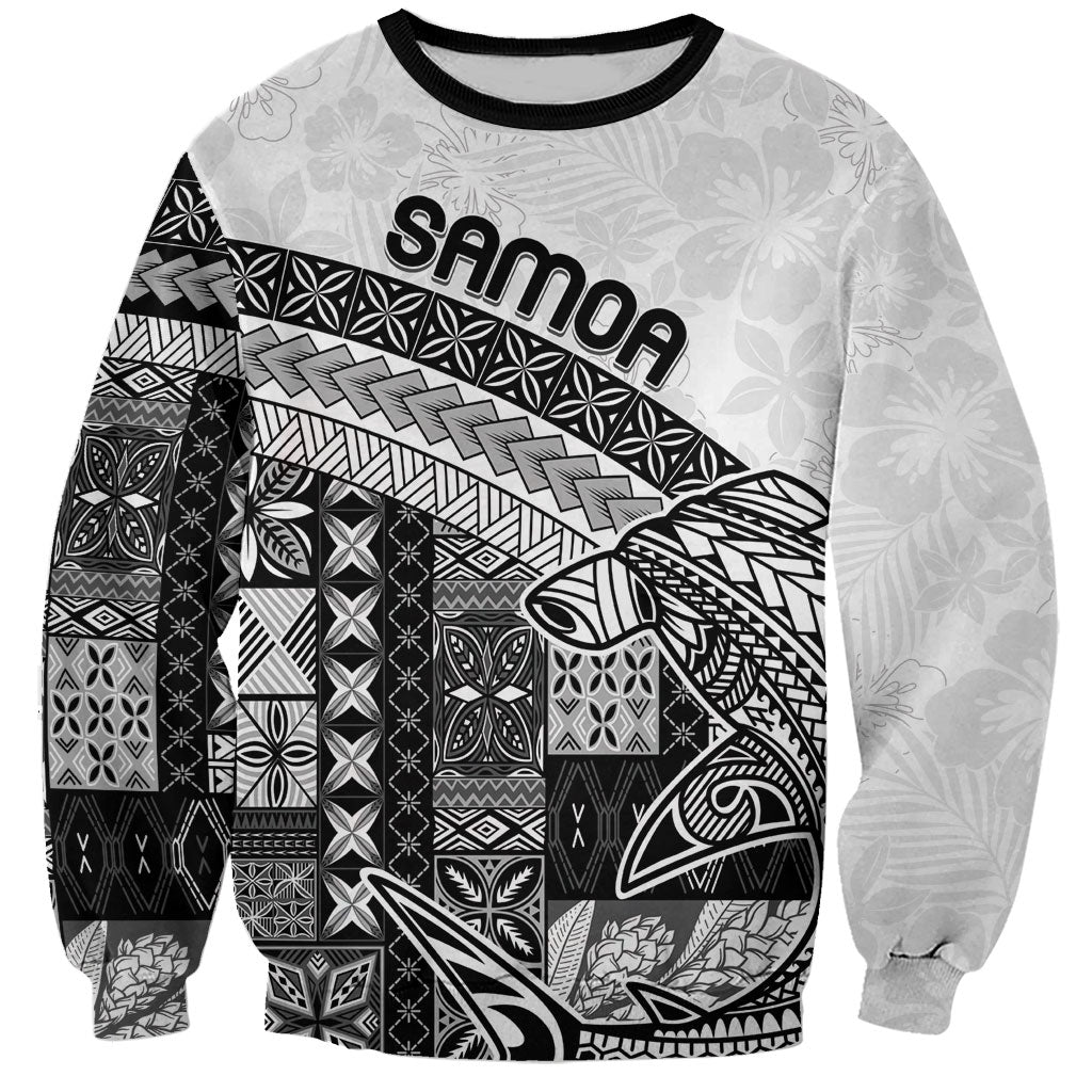 Samoa Mamanu Siapo Classic Black Sweatshirt Tatau Malie