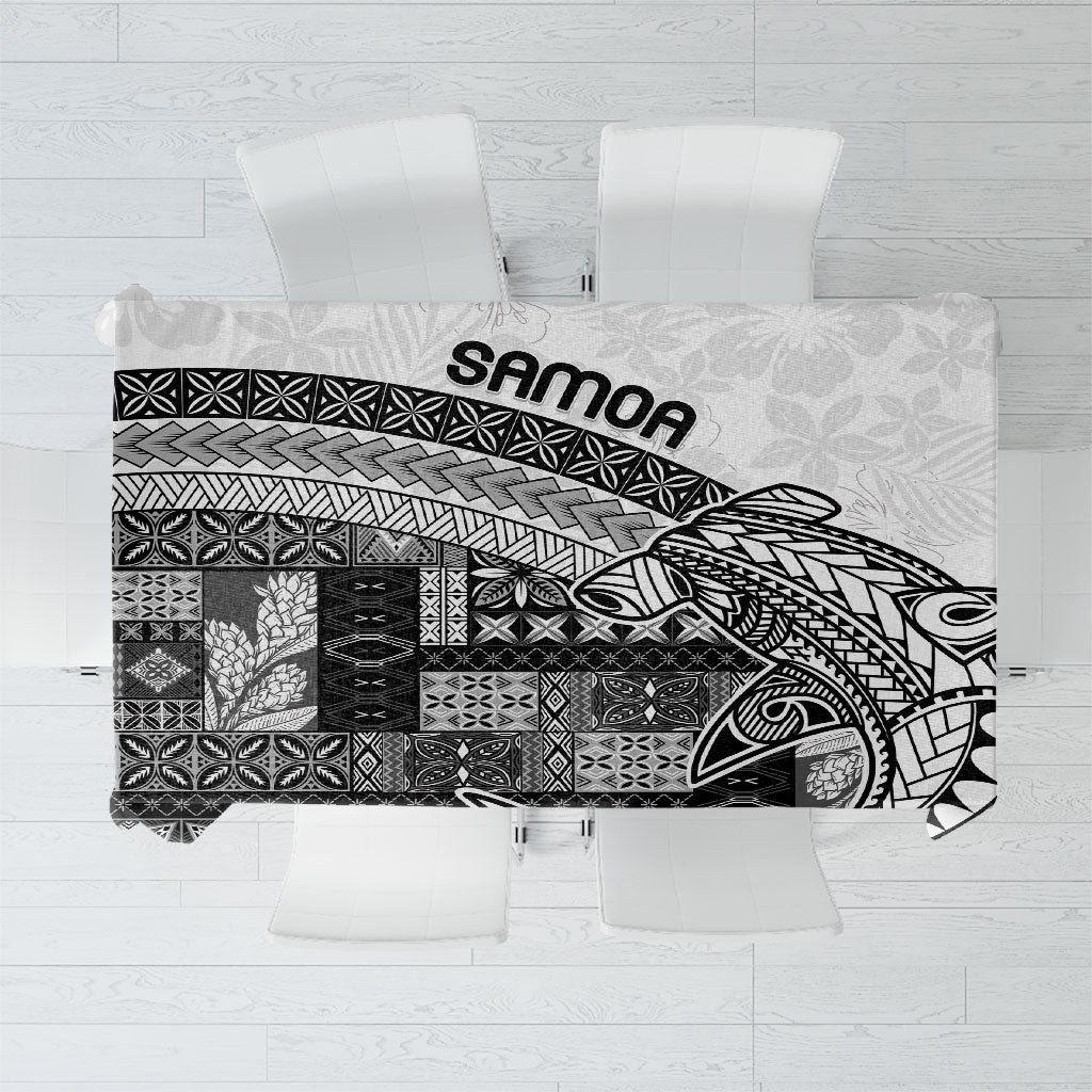 Samoa Mamanu Siapo Classic Black Tablecloth Tatau Malie LT7 Black - Polynesian Pride