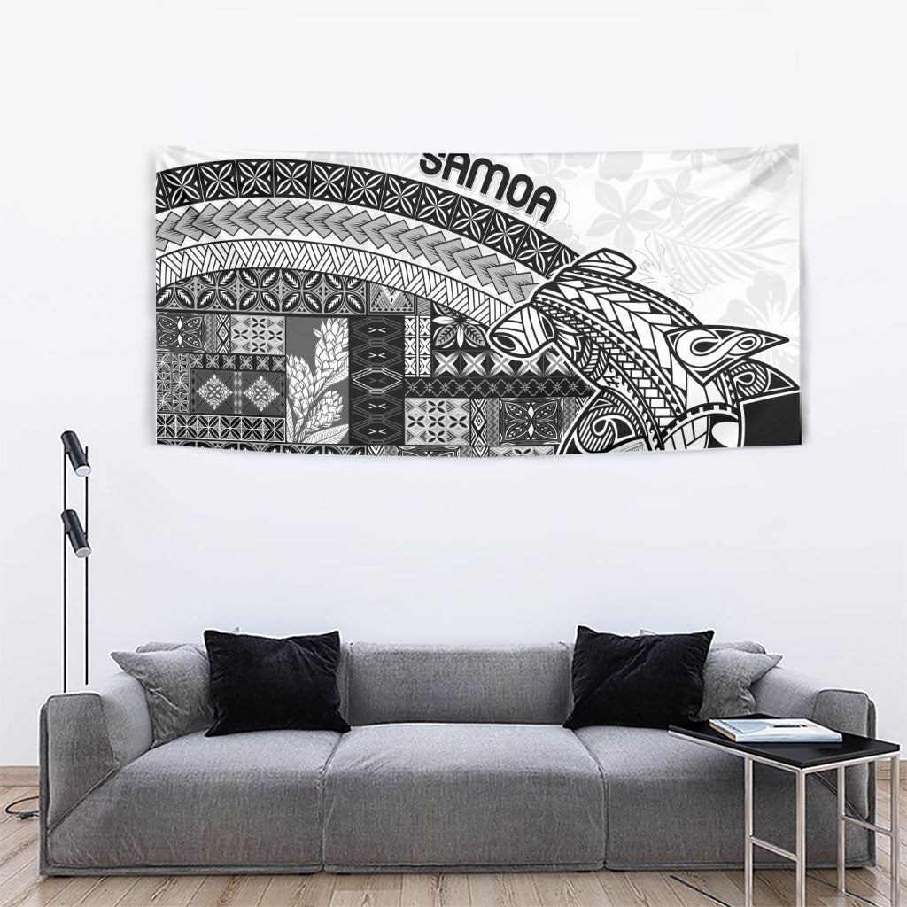 Samoa Mamanu Siapo Classic Black Tapestry Tatau Malie