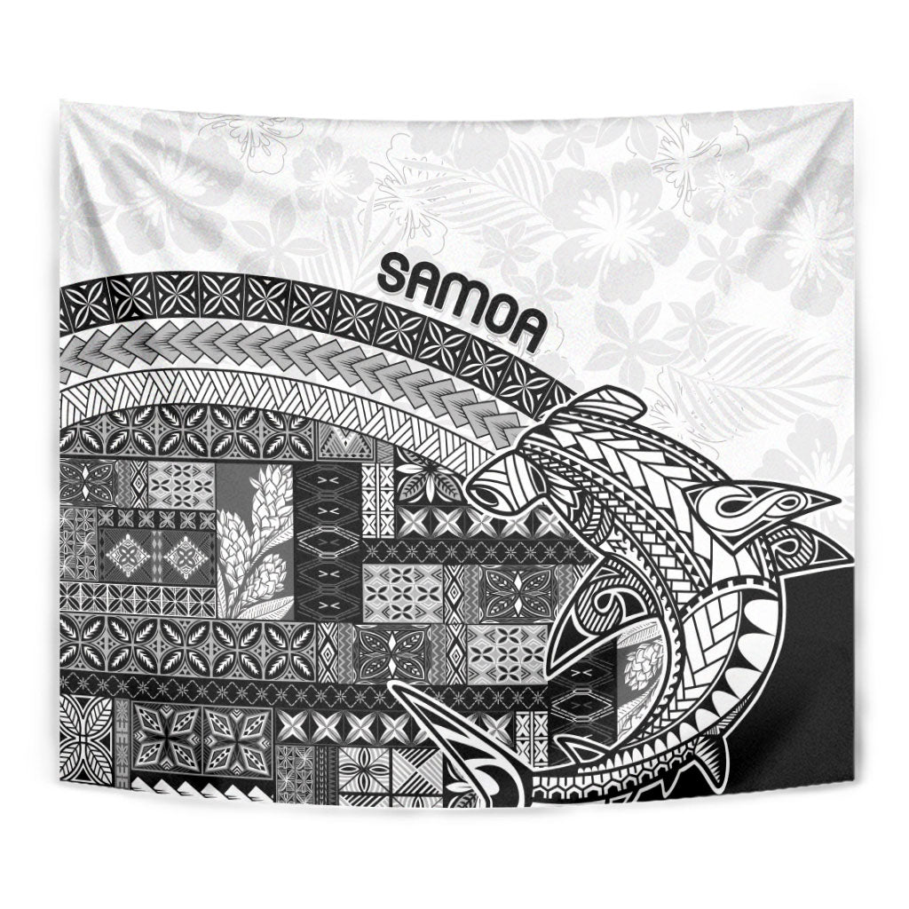 Samoa Mamanu Siapo Classic Black Tapestry Tatau Malie