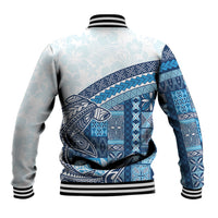 Samoa Mamanu Siapo Royal Blue Baseball Jacket Tatau Malie
