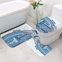 Samoa Mamanu Siapo Royal Blue Bathroom Set Tatau Malie