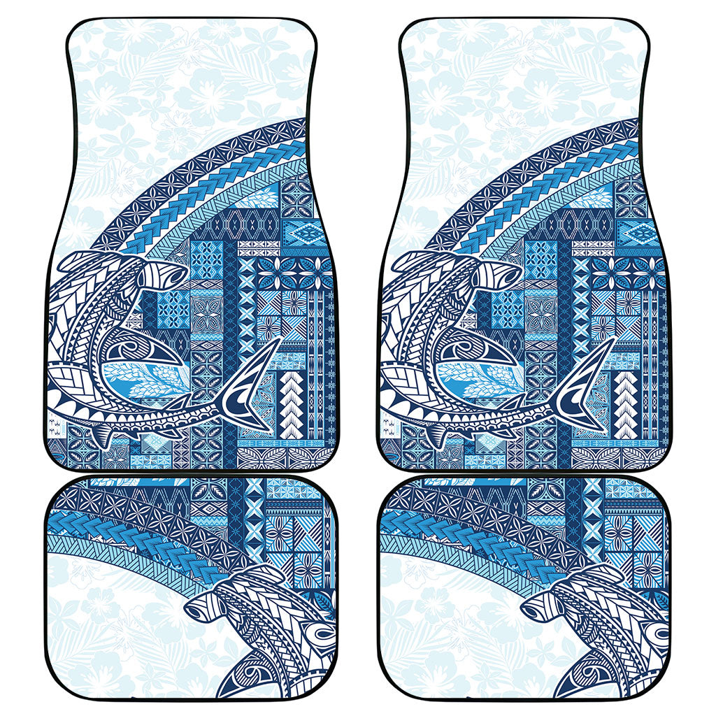 Samoa Mamanu Siapo Royal Blue Car Mats Tatau Malie