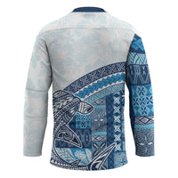 Samoa Mamanu Siapo Royal Blue Hockey Jersey Tatau Malie