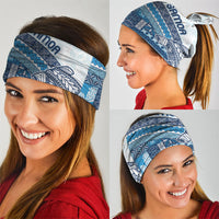 Samoa Mamanu Siapo Royal Blue Neck Gaiter Tatau Malie