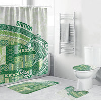 Samoa Mamanu Siapo Forest Green Bathroom Set Tatau Malie