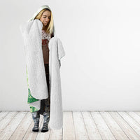 Samoa Mamanu Siapo Forest Green Hooded Blanket Tatau Malie