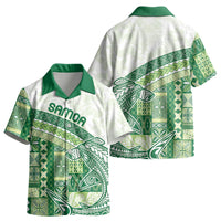 Samoa Mamanu Siapo Forest Green Kid Hawaiian Shirt Tatau Malie