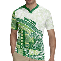 Samoa Mamanu Siapo Forest Green Rugby Jersey Tatau Malie