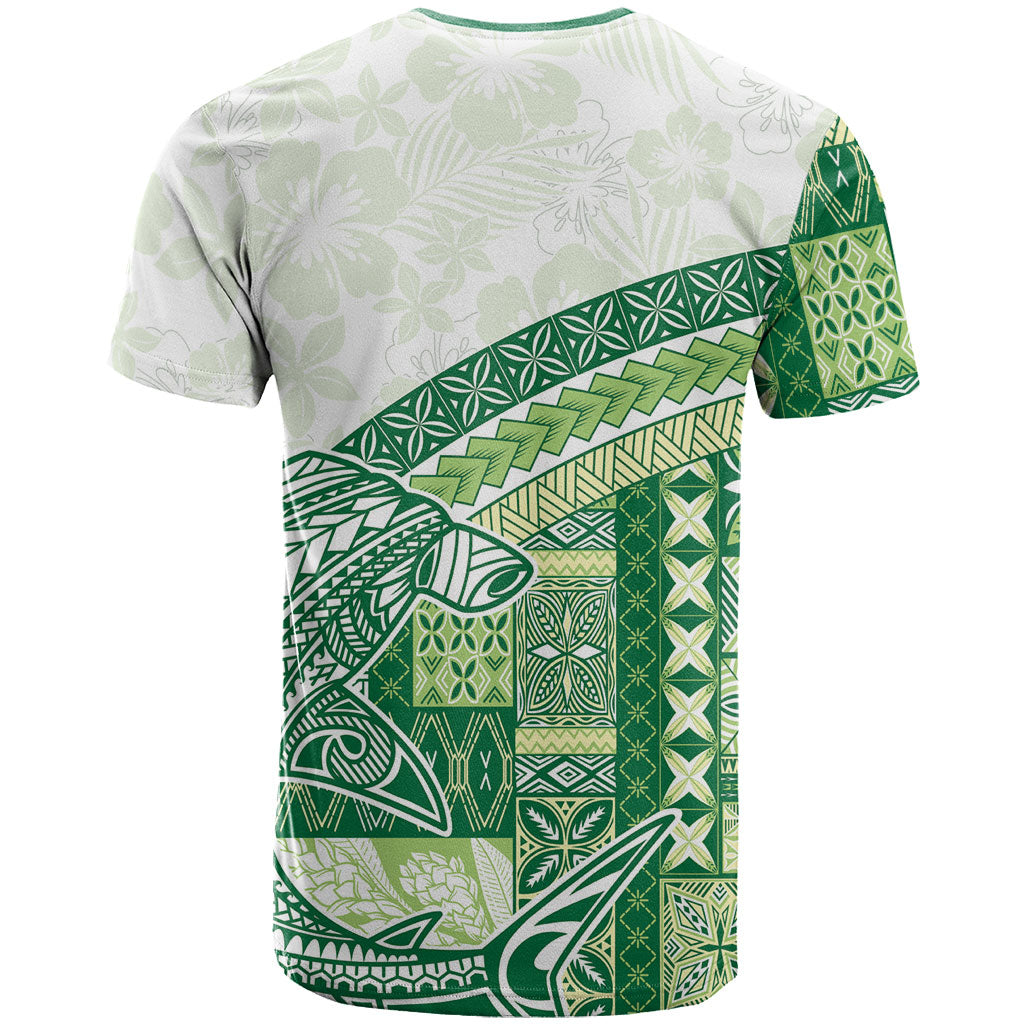 Samoa Mamanu Siapo Forest Green T Shirt Tatau Malie