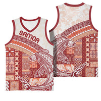 Samoa Mamanu Siapo Crimson Basketball Jersey Tatau Malie