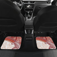 Samoa Mamanu Siapo Crimson Car Mats Tatau Malie