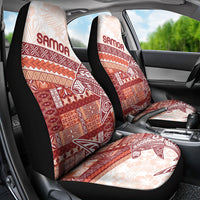 Samoa Mamanu Siapo Crimson Car Seat Cover Tatau Malie