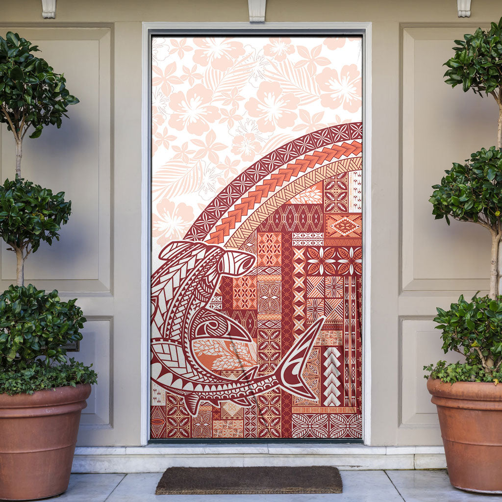 Samoa Mamanu Siapo Crimson Door Cover Tatau Malie