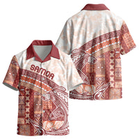 Samoa Mamanu Siapo Crimson Kid Hawaiian Shirt Tatau Malie