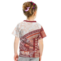 Samoa Mamanu Siapo Crimson Kid T Shirt Tatau Malie