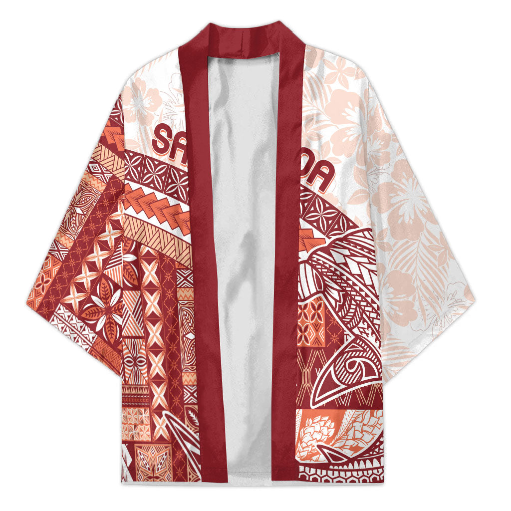 Samoa Mamanu Siapo Crimson Kimono Tatau Malie LT7 Unisex Red - Polynesian Pride