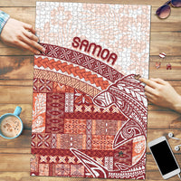 Samoa Mamanu Siapo Crimson Puzzle Tatau Malie