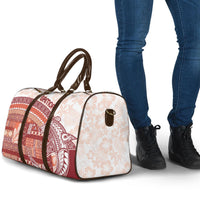 Samoa Mamanu Siapo Crimson Travel Bag Tatau Malie
