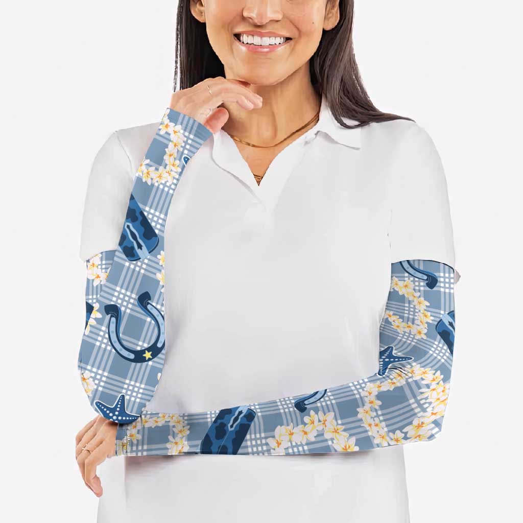 Aloha Hawaii Paniolo Jeans Palaka Arm Sleeves Coastal Rodeo - Polynesian Pride