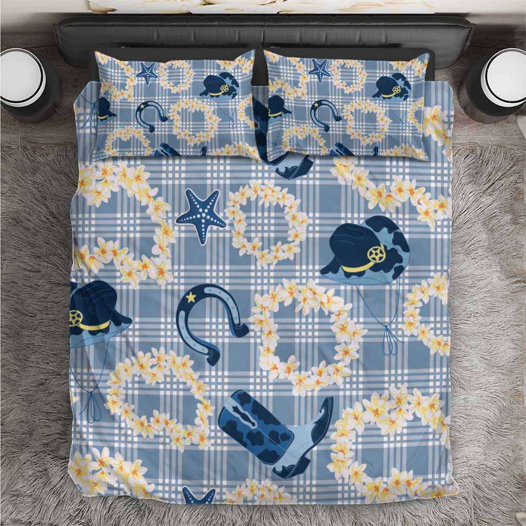 Aloha Hawaii Paniolo Jeans Palaka Bedding Set Coastal Rodeo - Polynesian Pride