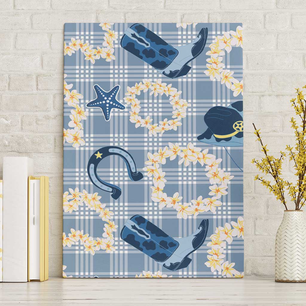 Aloha Hawaii Paniolo Jeans Palaka Canvas Wall Art Coastal Rodeo - Polynesian Pride