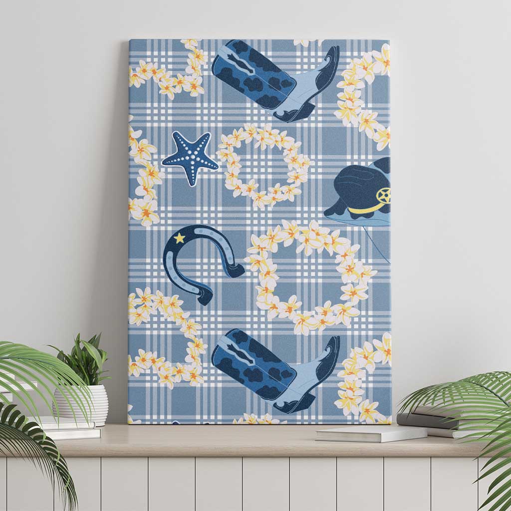 Aloha Hawaii Paniolo Jeans Palaka Canvas Wall Art Coastal Rodeo - Polynesian Pride