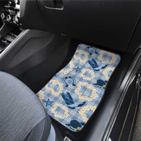 Aloha Hawaii Paniolo Jeans Palaka Car Mats Coastal Rodeo - Polynesian Pride