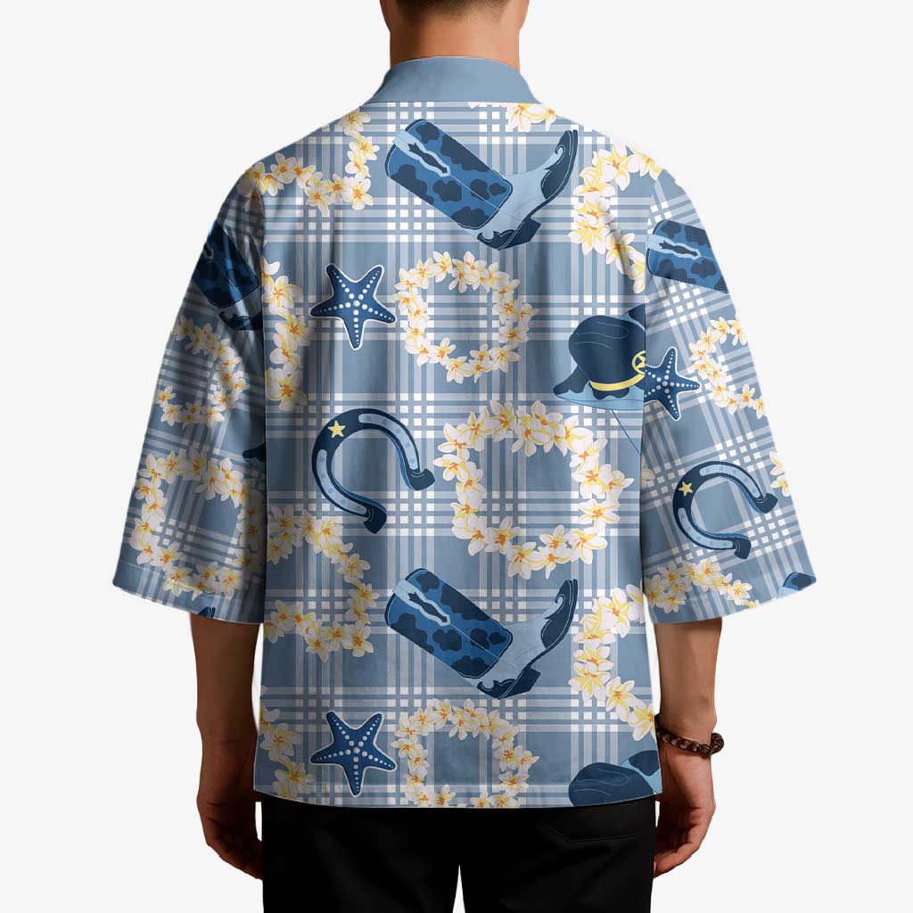 Aloha Hawaii Paniolo Jeans Palaka Kimono Coastal Rodeo - Polynesian Pride