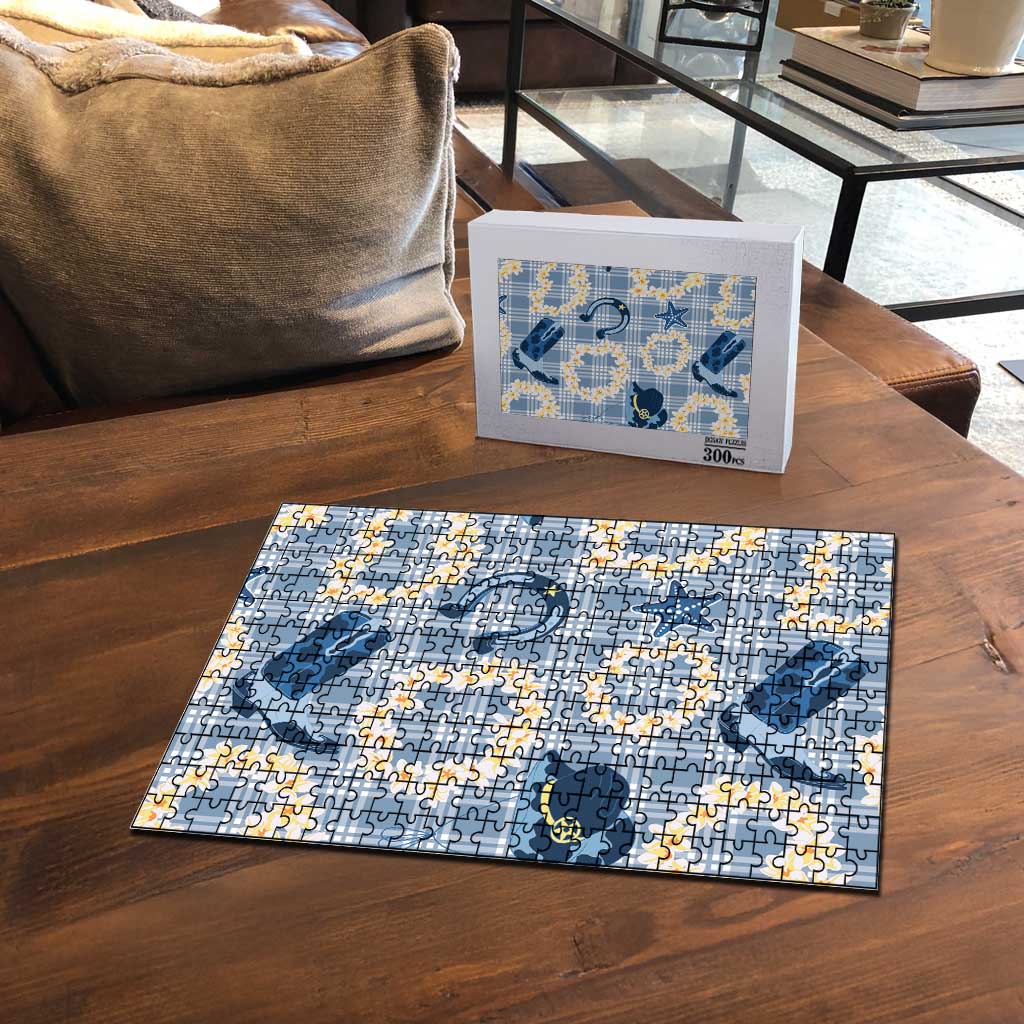 Aloha Hawaii Paniolo Jeans Palaka Puzzle Coastal Rodeo - Polynesian Pride