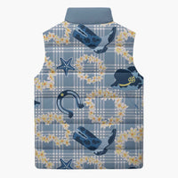 Aloha Hawaii Paniolo Jeans Palaka Sleeveless Puffer Jacket Coastal Rodeo - Polynesian Pride