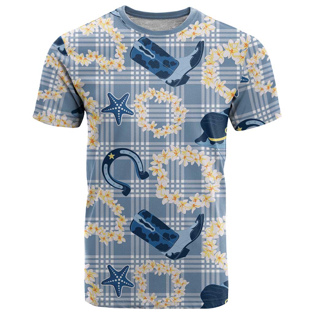 Aloha Hawaii Paniolo Jeans Palaka T Shirt Coastal Rodeo - Polynesian Pride