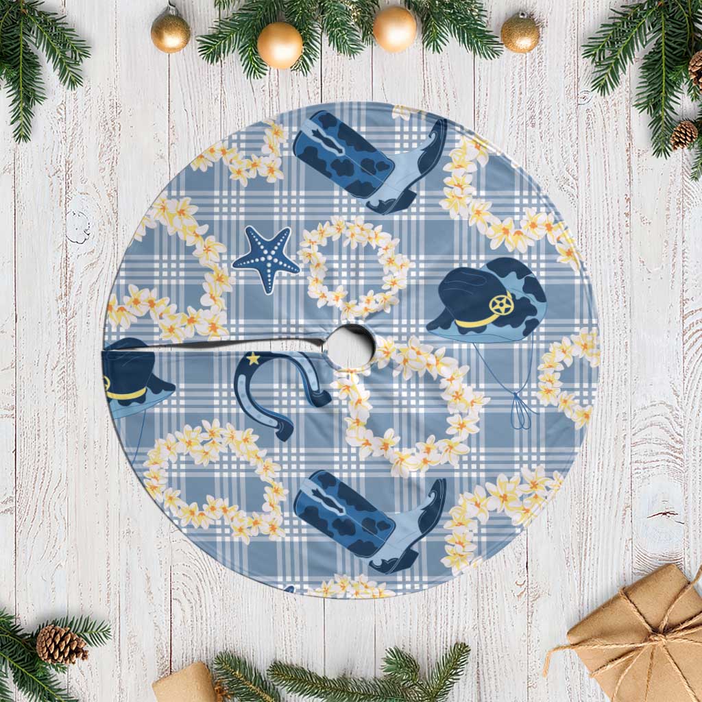 Aloha Hawaii Paniolo Jeans Palaka Tree Skirt Coastal Rodeo - Polynesian Pride