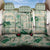 Aloha Hawaii Paniolo Mint Palaka Back Car Seat Cover Coastal Rodeo - Polynesian Pride